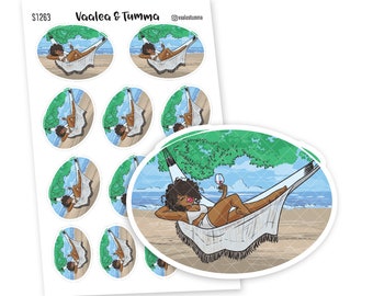 Take a Break and Relax with These Cute Hammock Planner Stickers 'Nia', S1263/S1271