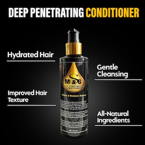 Deep Penetrating Conditioner | Best Moisture Conditioner for Hair Breakage | All-Natural Hair Care Treatment | Dryness | Conditioner