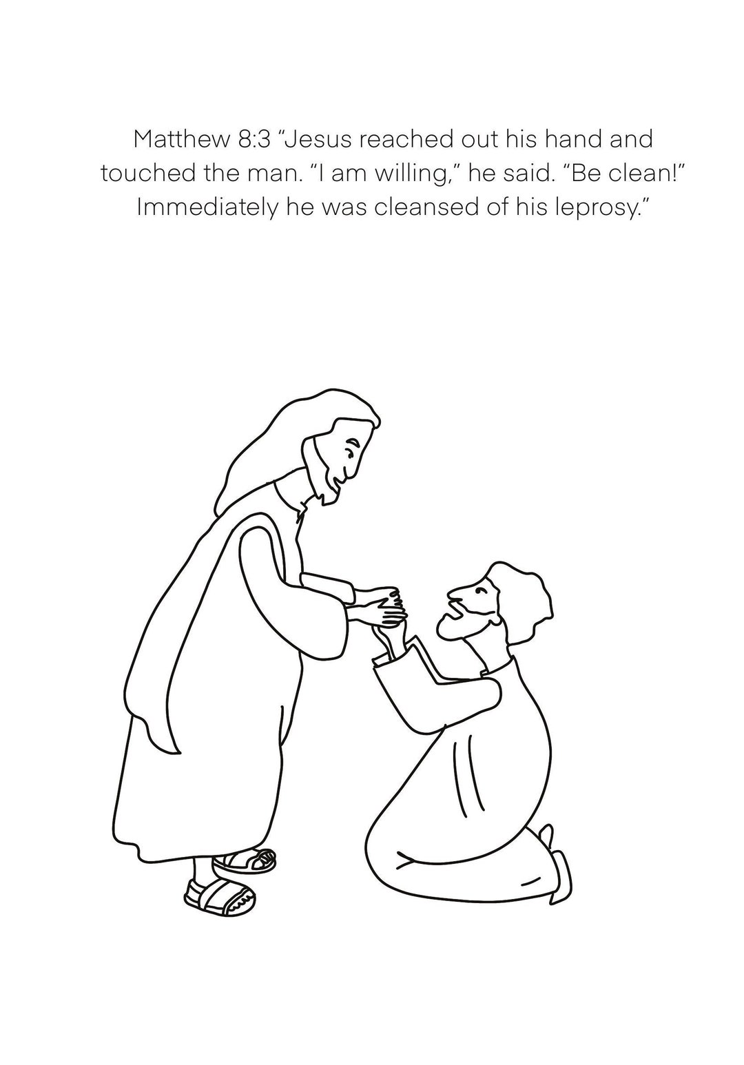 Jesus Washing Feet Coloring Page Etsy