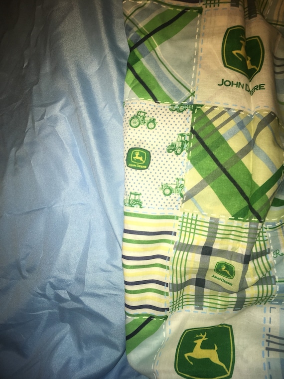 john deere baby blanket