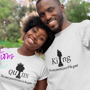 King and Queen The Most Powerful Piece in the Game SVG Design