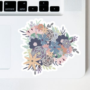 Water Bottle Car Bright and Bold Hibiscus Only Ask If It/'s a Yes or No Floral Hand Drawn Sticker Laptop