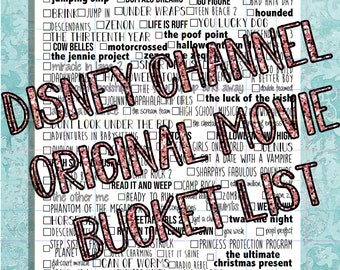 Disney Movie List Etsy