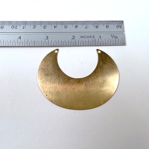 Solid Brass Crescent Pendant - Sold in Units of 12