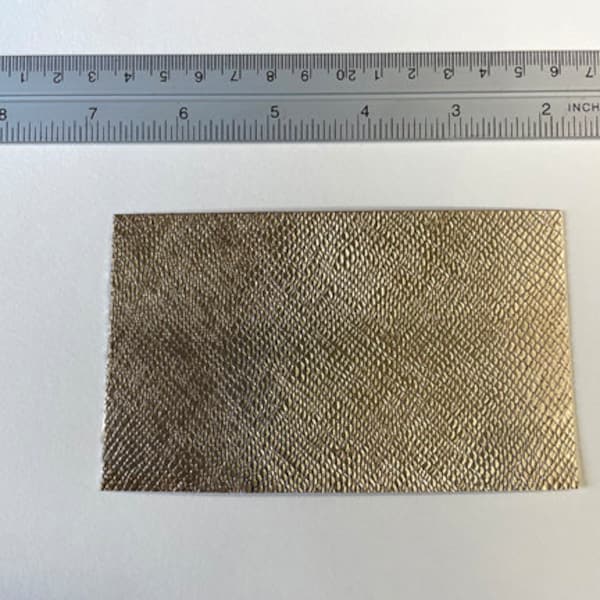 20 Ga Patterned & Textured Brass Sheet 3" Wide- Sold by the inch in length (cut to your specifications)