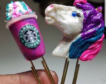 Starbucks Paperclip Glitter Unicorn Coffee Starbucks Paperclip Glitter Unicorn Coffee