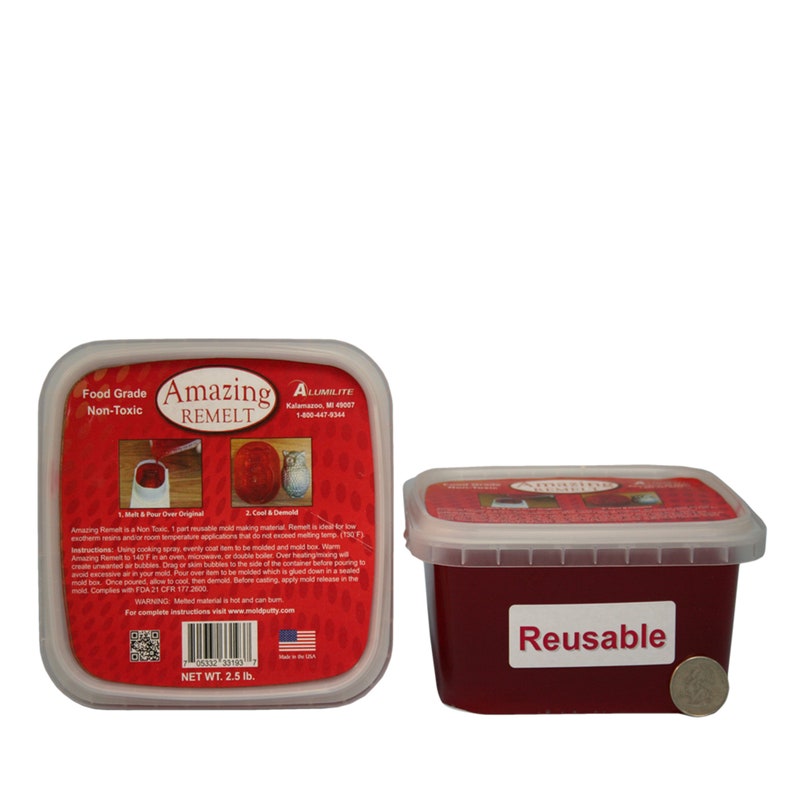 Reusable mold making material Amazing Remelt 1.25 lb / 566 Etsy