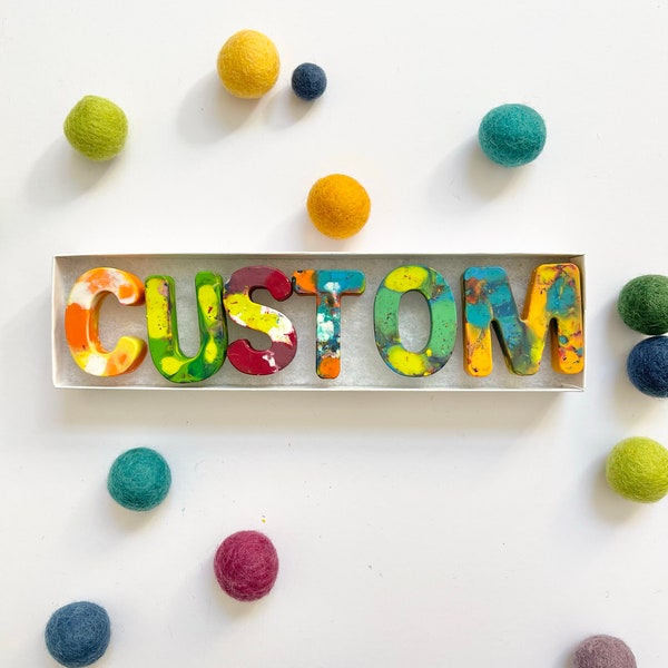 Custom Name Crayon Set - with optional book add-on, Birthday, Kids