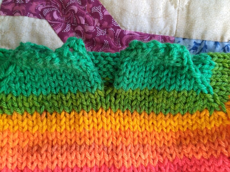 rainbow photoshoot stripe special value Bright rainbow newborn sweater knit vest bright baby clothes ready to ship Rainbow Baby knit