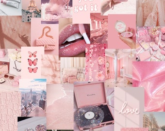Picture Wall Pink Etsy Picture Wall Pink Etsy