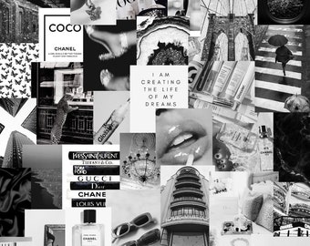 pics Collage Grey Collage Wallpaper Aesthetic Black And White black white collage etsy