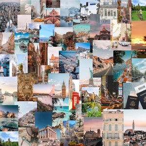 50pc Travel Aesthetic Photo Collage Kit - Etsy