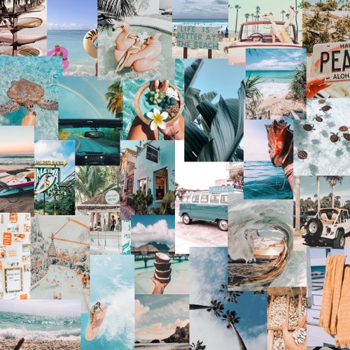 50pc Travel Aesthetic Photo Collage Kit - Etsy