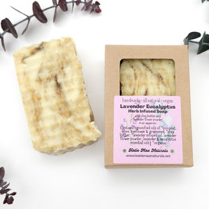 Lavender Eucalyptus Soap: Herb Infused, Natural Bar Soap - Etsy