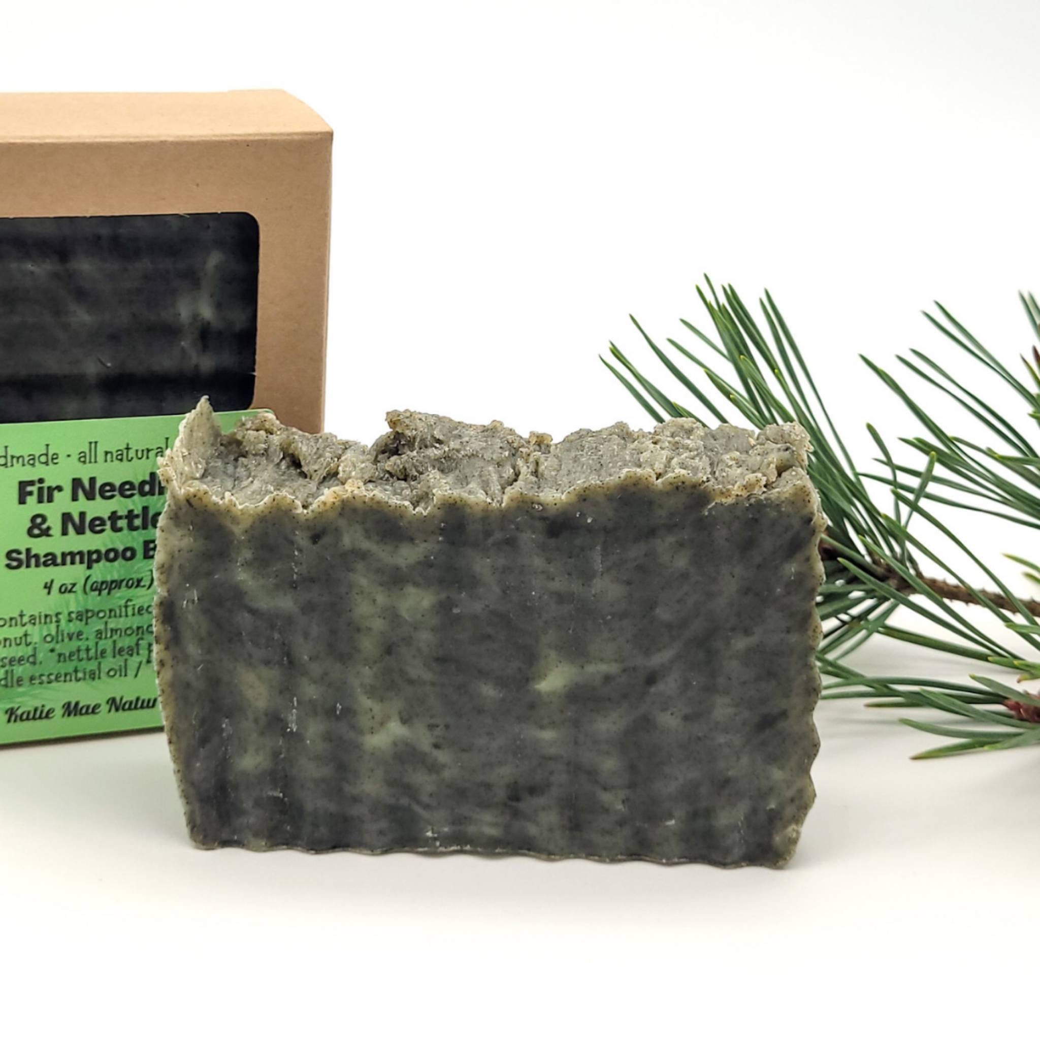 Nettle Leaf and Fir Needle Shampoo Bar Pine Scented Etsy