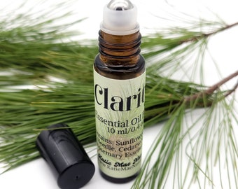 Clarity Essential Oil Blend Roll On: Fir Needle, Cedarwood, Rosemary