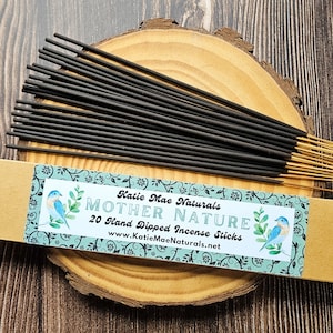 Mother Nature Hand Dipped Incense | Incense Sticks | Pack of 20