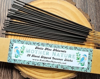 Mother Nature Hand Dipped Incense | Incense Sticks | Pack of 20