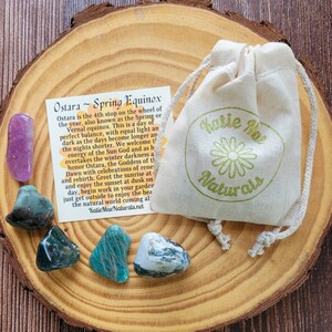 Ostara Crystal Set | Gemstones for Spring Equinox | Ostara Celebration | Wheel of the Year image 2