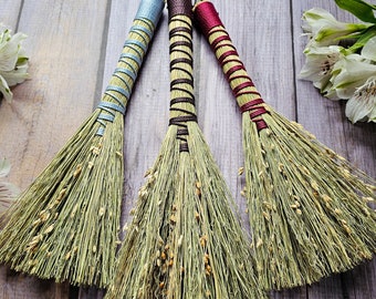 Mini Altar Broom | Hawktail Whisk Broom | Decorative Hand Broom | Altar Besom | Cottagecore