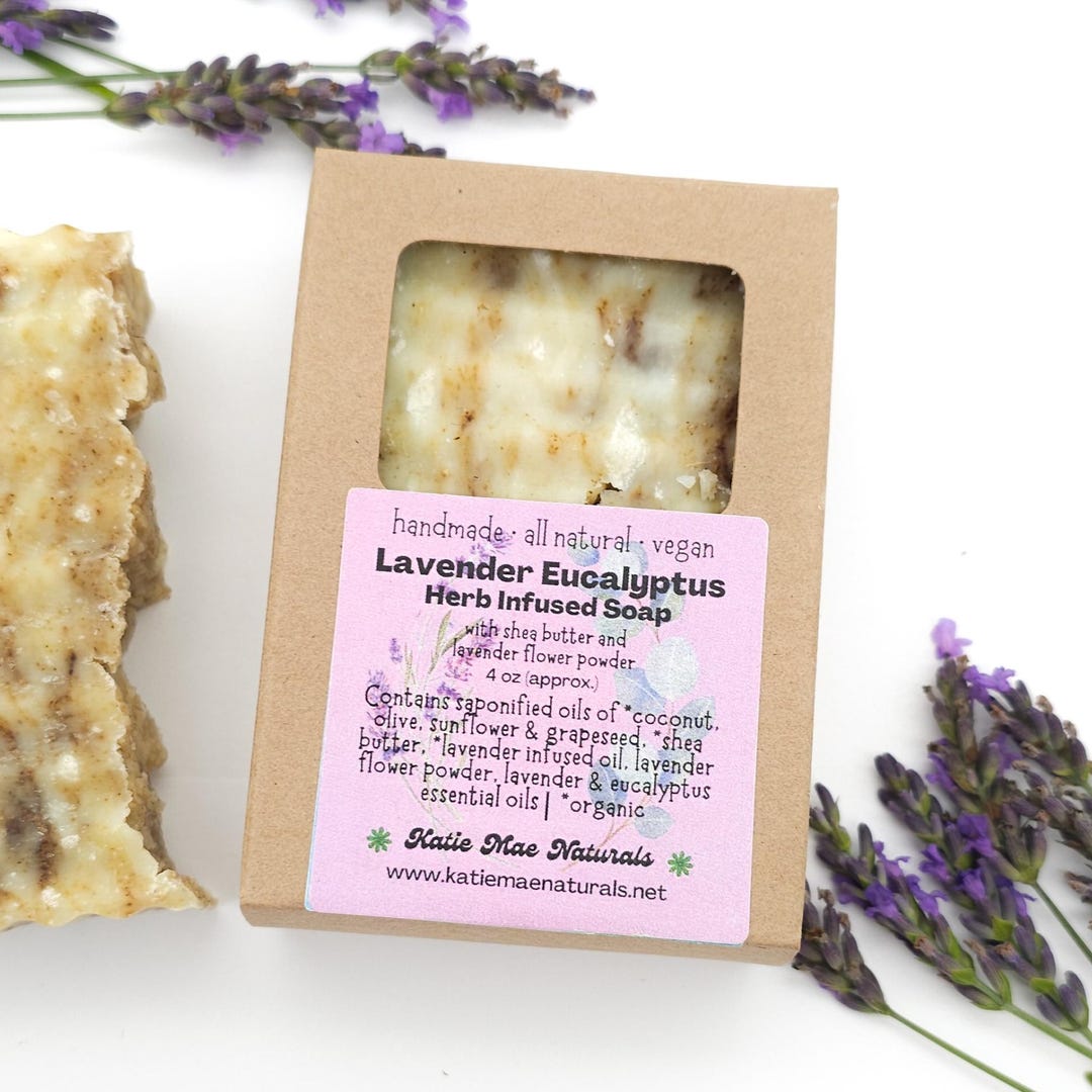Lavender Eucalyptus Soap: Herb Infused, Natural Bar Soap - Etsy