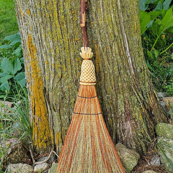 Hearth Broom | Handmade Witches Besom Broom | Small Sweeper Broom | Kitchen Broom | Cottagecore | Halloween Decor | Samhain Broom