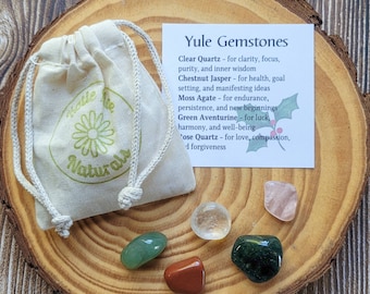 Yule Crystal Set | Gemstones for Winter Solstice | Yule Celebration