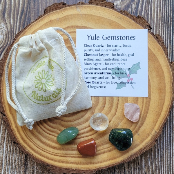 Yule Crystal Set | Gemstones for Winter Solstice | Yule Celebration