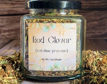 Organic Red Clover | Dried Red Clover in Glass Jar