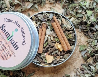 Samhain Celebration Loose Incense Blend: Herbal Smudging
