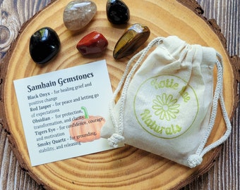 Samhain Crystal Set | Gemstones for Halloween | Samhain Celebration