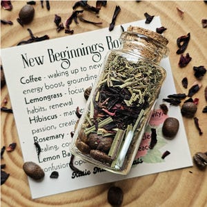 New Beginnings Spell Bottle | Witch Bottle | Spell Jar for a Fresh Start