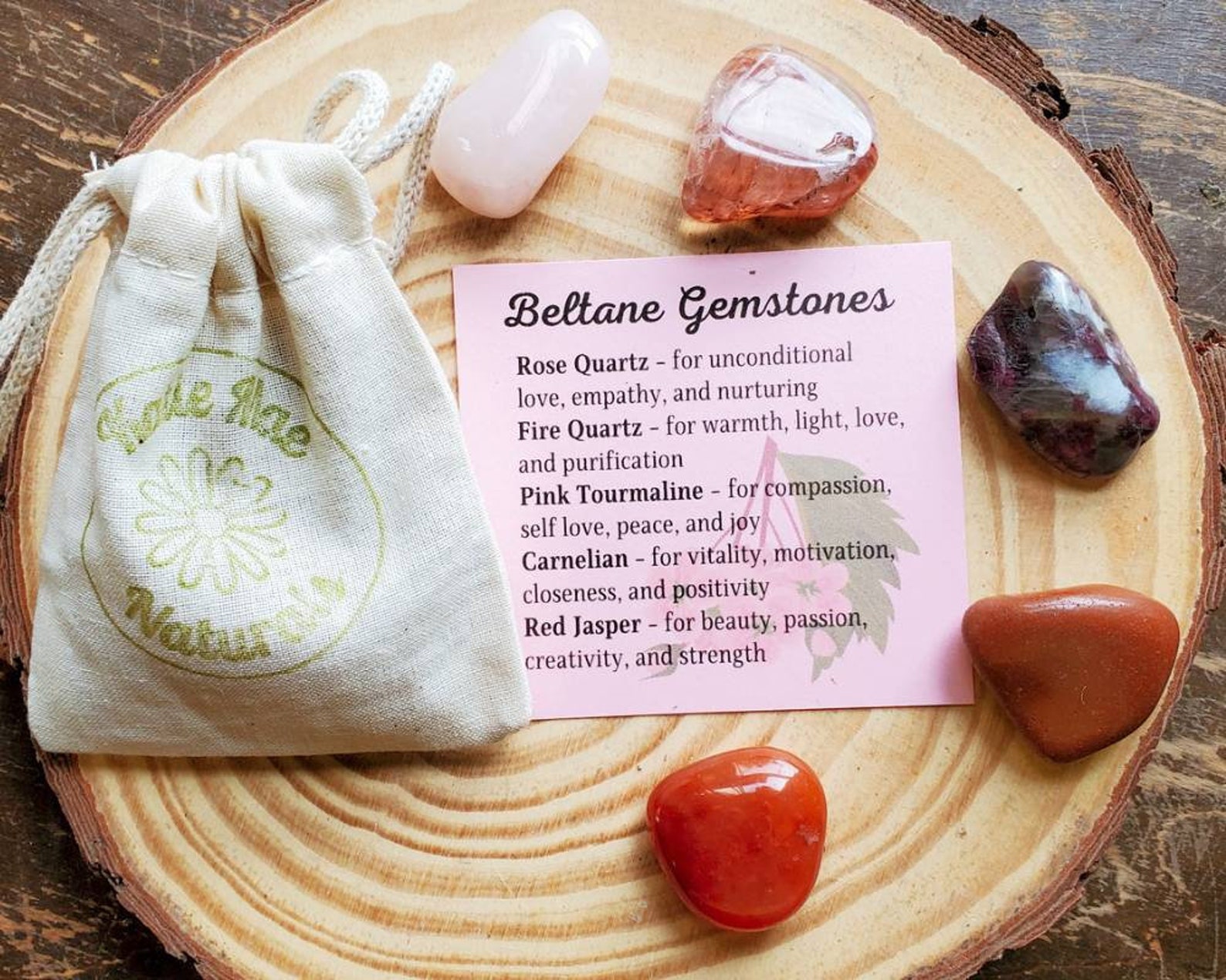 Beltane Crystal Set Gemstones for May Day Beltane Etsy