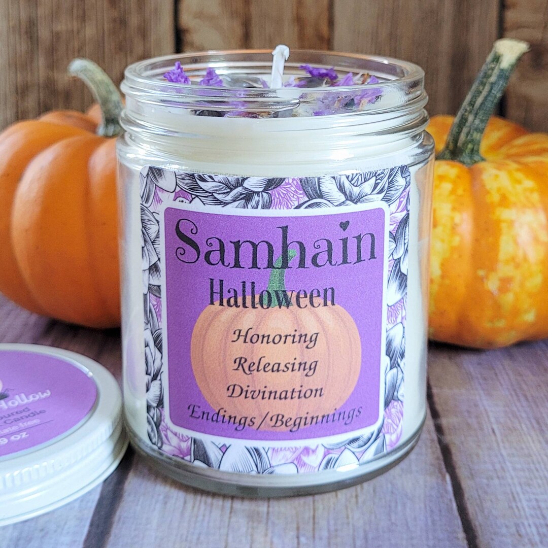 Samhain Candle Halloween Candle Altar Candle for Samhain Etsy