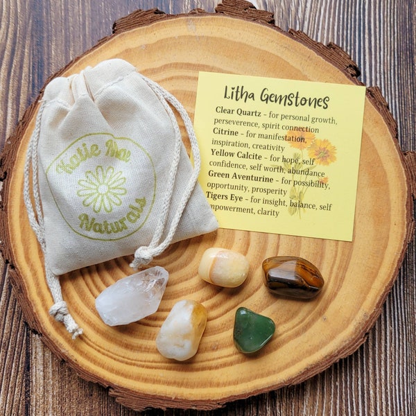 Litha Crystal Set | Gemstones for Summer Solstice | Midsummer Celebration