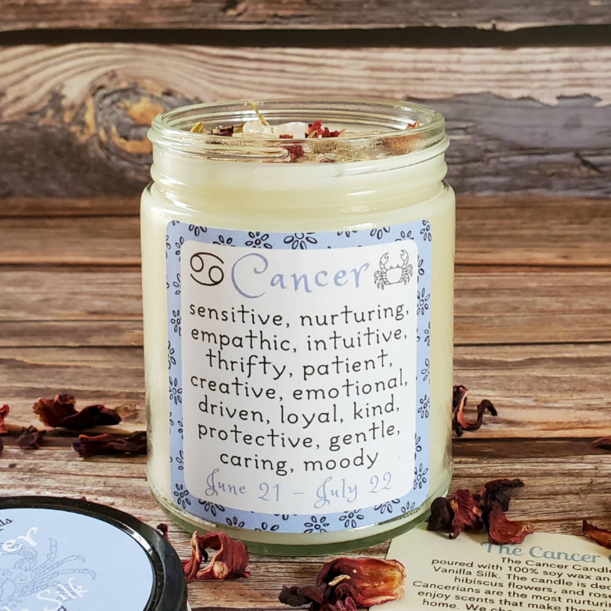 Cancer Zodiac Candle Astrology Gift for Cancer Candles Etsy