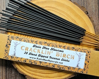 Cracklin Birch Hand Dipped Incense | Incense Sticks | Pack of 20