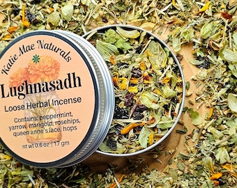 Incienso de hierbas sueltas Lughnasadh / Mezcla de incienso Lammas
