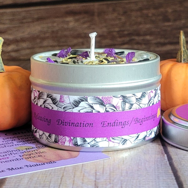 Samhain Candle | Halloween Candle | Altar Candle for Samhain | Wheel of the Year