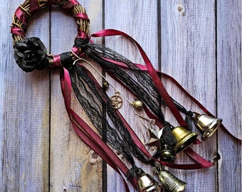 Witches Bells Door Wreath: Witchy Home Decor