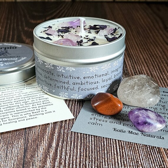 Scorpio Zodiac Candle - SIGNS – Lush & Melts: Premium Soy Wax Candles | Slow Living Home Fragrance Studio India