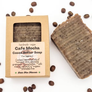 Cafe Mocha Cocoa Butter Soap | Coffee Soap | Palm Oil Free Soap | Zero Waste | Vegan Soap