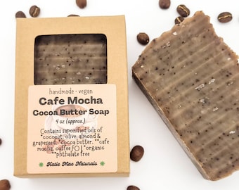 Cafe Mocha Cocoa Butter Soap: Vegan Coffee Soap