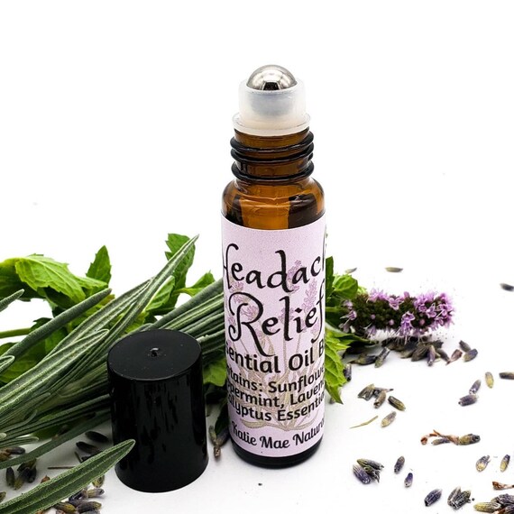 Headache Relief Essential Oil Blend Roll on Essential Oil Etsy Ireland