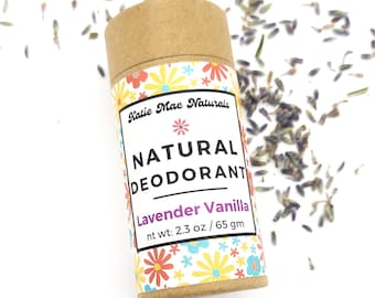 Lavender Vanilla Natural Deodorant | Zero Waste | All Natural Eco Friendly Deodorant | 70 ml