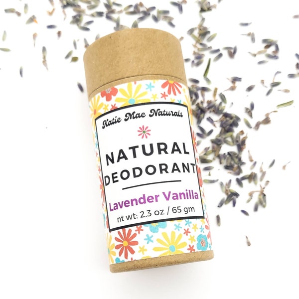 Lavender Vanilla Natural Deodorant | Zero Waste | All Natural Eco Friendly Deodorant | 70 ml