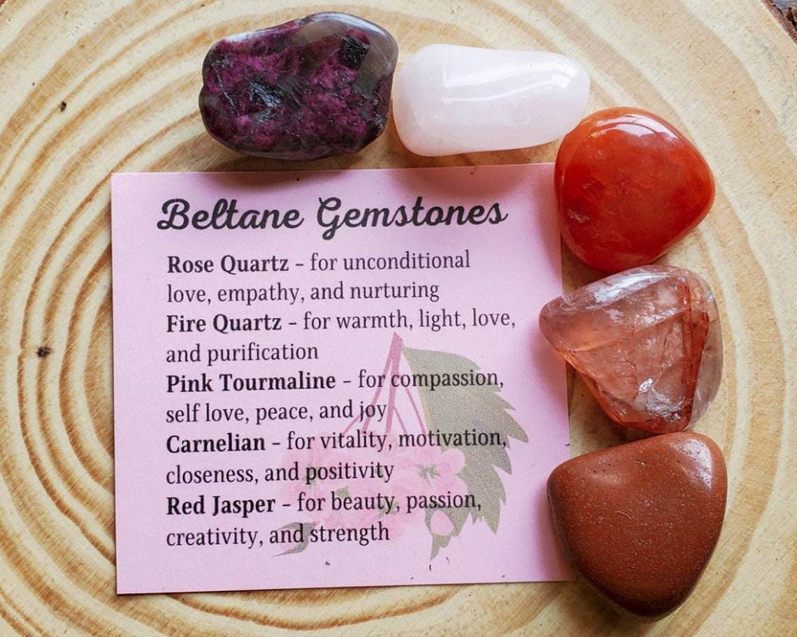 Beltane Crystal Set Gemstones for May Day Beltane Etsy