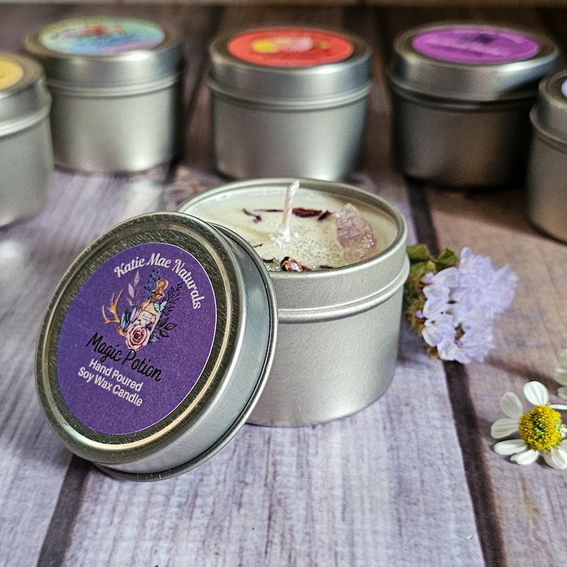 Mini Soy Candle Sample, 2 oz Travel Candle, Choose Your Scent, Stocking Stuffer Gift imagen 7