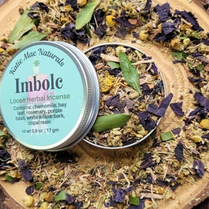 Imbolc Loose Herbal Incense | Candalmas Incense Blend | Herbal Incense for Smoke Cleansing