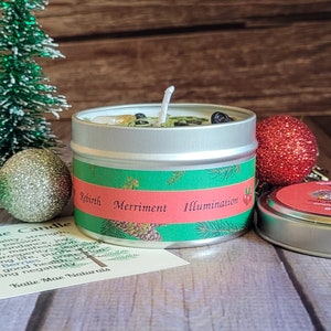 Yule Candle | Winter Solstice Candle | Altar Candle for Yule | Wheel of the Year
